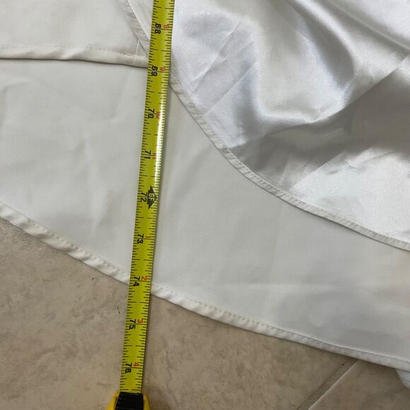 Vow’d Mermaid Trumpet Plunge Wedding Gown women’s Size 4 white train Crepe - Picture 8 of 14